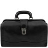 Мужской кожаный саквояж чёрного цвета Tuscany Leather TL141852 Black