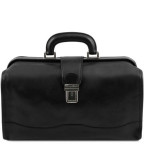 Мужской кожаный саквояж чёрного цвета Tuscany Leather TL141852 Black - Фото № 100