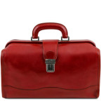 Червоний шкіряний саквояж чоловічий Tuscany Leather TL141852 Red - Фотографія № 100