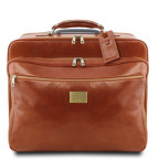 Світло-коричневий шкіряний чемодан (Італія) Tuscany Leather TL141888 Med - Фотографія № 100