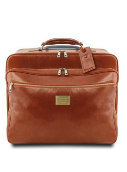 Светло-коричневый кожаный чемодан (Италия) Tuscany Leather TL141888 Med