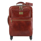 Великий коричневий чемодан з натуральної шкіри Tuscany Leather TL141911 Brown - Фотографія № 100