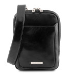 Чорна маленька сумка-месенджер для чоловіків Tuscany Leather TL141914 Black - Фотографія № 100