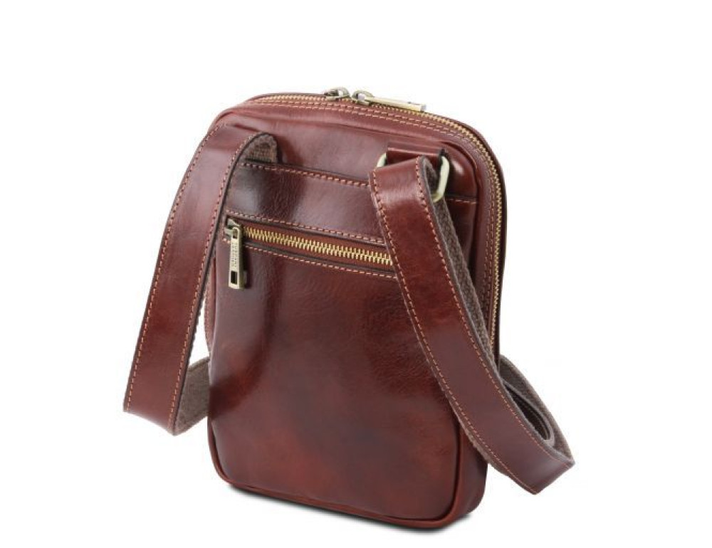 Коричнева чоловіча сумка месенджер Tuscany Leather TL141914 Brown - Фотографія № 5