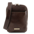 Темно-коричнева чоловіча шкіряна сумка месенджер Tuscany Leather TL141914 Dark Brown - Фотографія № 100