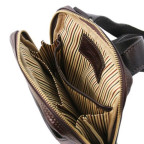 Темно-коричнева чоловіча шкіряна сумка месенджер Tuscany Leather TL141914 Dark Brown - Фотографія № 102