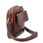 Маленька чоловіча сумка месенджер Tuscany Leather TL141915 Brown - Фотографія № 102