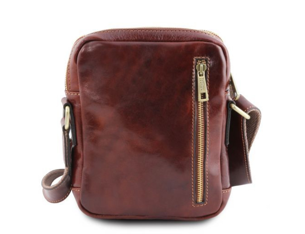 Маленька чоловіча сумка месенджер Tuscany Leather TL141915 Brown - Фотографія № 4