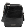 Чорна маленька чоловіча сумочка Tuscany Leather TL141915 Black