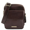 Темно-коричнева чоловіча сумочка через плече Tuscany Leather TL141915 Dark Brown