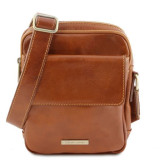 Звело-коричнева чоловіча сумка через плече Tuscany Leather TL141915 Med