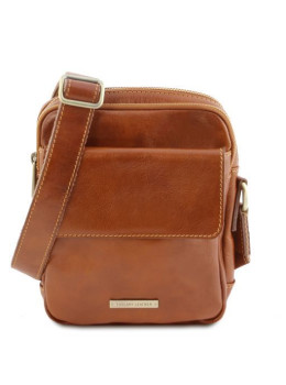 Свело-коричневая мужская сумка через плечо Tuscany Leather TL141915 Med