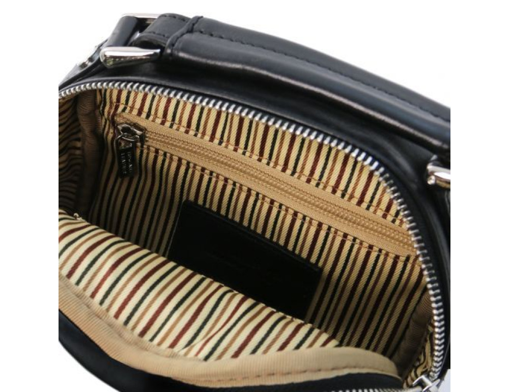 Маленька чоловіча шкіряна барсетка Tuscany Leather TL141916 Black - Фотографія № 2