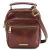 Коричнева маленька чоловіча сумочка через плече Tuscany Leather TL141916 Brown Коричнева маленька чоловіча сумочка через плече Tuscany Leather TL141916 Brown