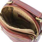 Коричневая маленькая мужская сумочка через плечо Tuscany Leather TL141916 Brown - Фото № 102