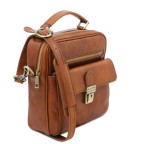 Світло-коричнева шкіряна сумка барсетка Tuscany Leather tl141978 MED - Фотографія № 102