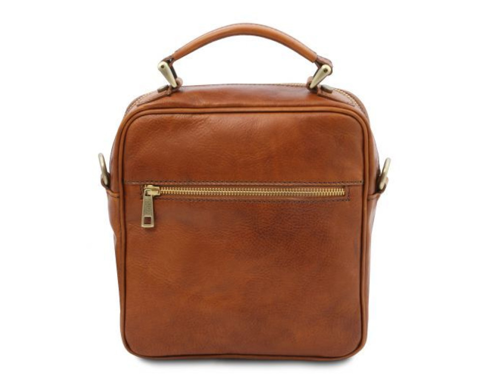 Світло-коричнева шкіряна сумка барсетка Tuscany Leather tl141978 MED - Фотографія № 4