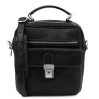 Чорна чоловіча сумка з ручкою Tuscany Leather TL141978 Black - Фотографія № 100
