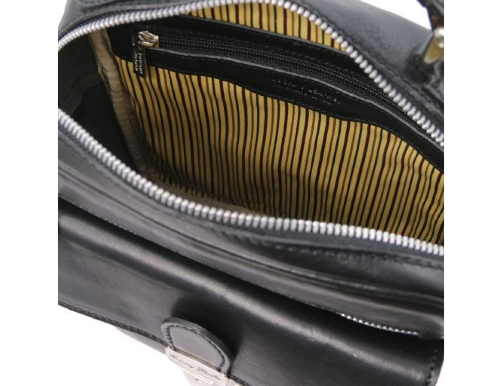 Чорна чоловіча сумка з ручкою Tuscany Leather TL141978 Black - Фотографія № 6