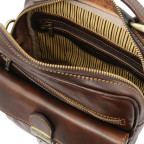 Темно-коричнева чоловіча барсетка з ручкою Tuscany Leather TL141978 dark coffee - Фотографія № 105