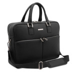 Чорна чоловіча сумка під ноутбук TREVISO Tuscany Leather TL141986 Black - Фотографія № 102