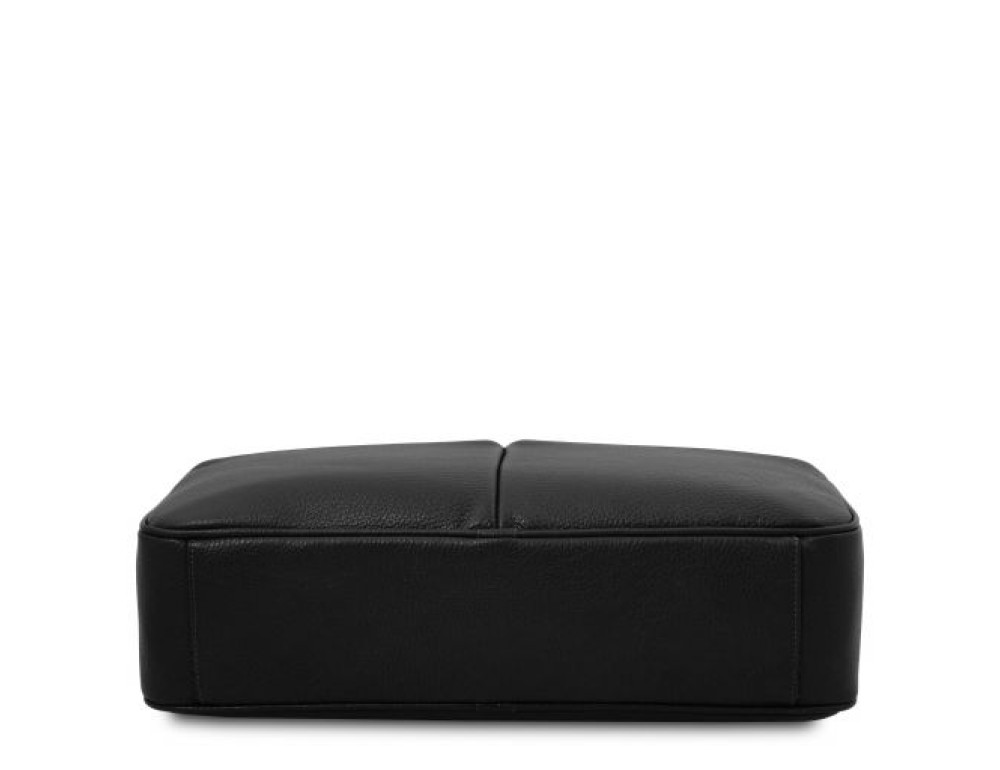 Чорна чоловіча сумка під ноутбук TREVISO Tuscany Leather TL141986 Black - Фотографія № 5
