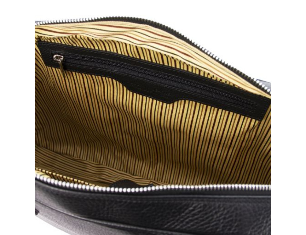 Чорна чоловіча сумка під ноутбук TREVISO Tuscany Leather TL141986 Black - Фотографія № 8