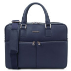 Темно-синя шкіряна чоловіча сумка TREVISO Tuscany Leather TL141986 DARK Blue - Фотографія № 100