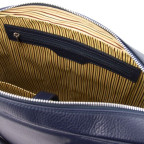 Темно-синя шкіряна чоловіча сумка TREVISO Tuscany Leather TL141986 DARK Blue - Фотографія № 107