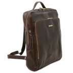 Чоловік шкіряний італійський рюкзак BANGKOK Tuscany Leathe TL141987 Dark Brown - Фотографія № 102