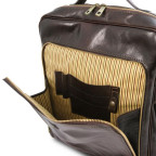 Чоловік шкіряний італійський рюкзак BANGKOK Tuscany Leathe TL141987 Dark Brown - Фотографія № 105