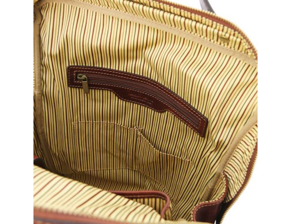 Стильный мужской рюкзак из кожи BANGKOK Tuscany Leathe TL141987 Brown - Фото № 8