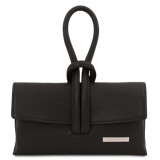 Чорна шкіряна сумочка клатч Tuscany Leather TL141990 Black