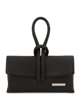 Чорна шкіряна сумочка клатч Tuscany Leather TL141990 Black