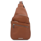 Коричневий шкіряний рюкзак на одне плече Tuscany Leather TL142022 Brown - Фотографія № 100