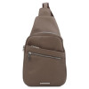 Темно-сіра шкіряна сумка-слінг Tuscany Leather TL142022 Gray