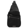 Чорна шкіряна сумка слінг Tuscany Leather TL142022 black Чорна шкіряна сумка слінг Tuscany Leather TL142022 black
