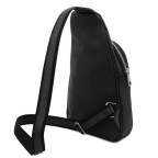 Чорна шкіряна сумка слінг Tuscany Leather TL142022 black - Фотографія № 102