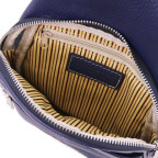 Темно-синя шкіряна сумка слінг Tuscany Leather TL142022 Dark Blue - Фотографія № 103