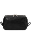 Чорна шкіряна косметичка OWEN Tuscany Leather TL142025 Black