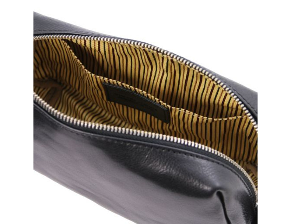 Чорна шкіряна косметичка OWEN Tuscany Leather TL142025 Black - Фотографія № 4