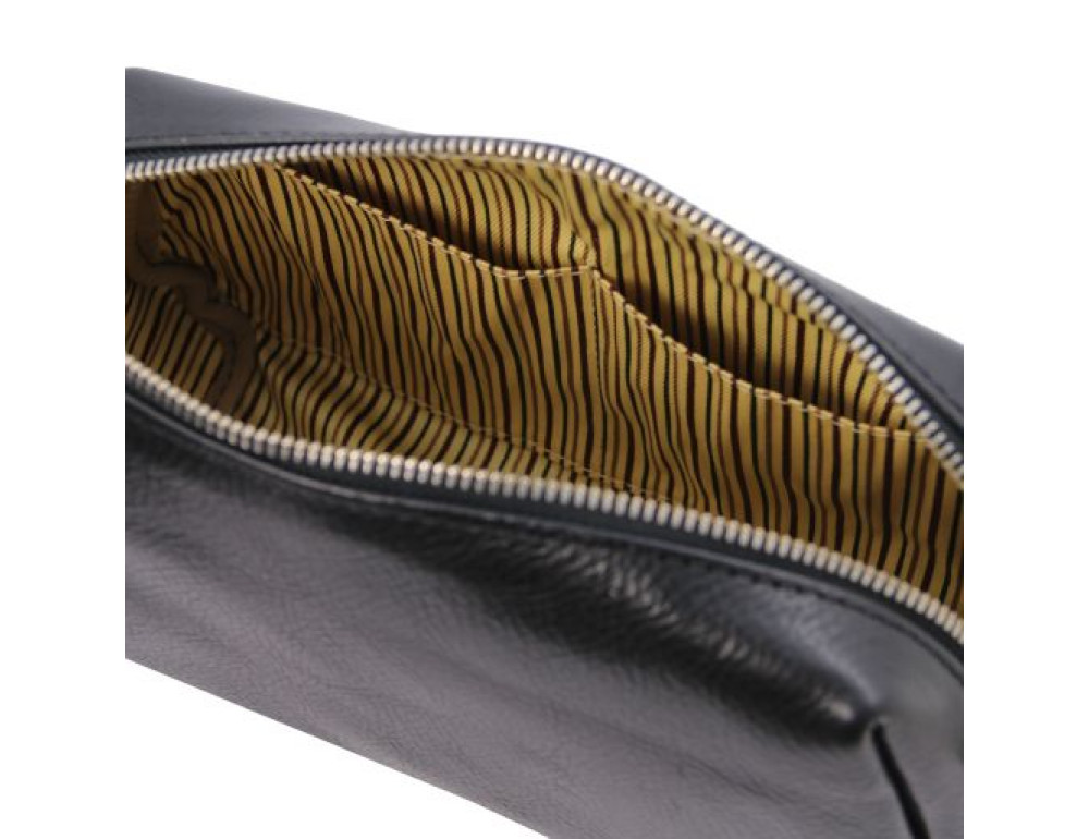 Чорна шкіряна косметичка OWEN Tuscany Leather TL142025 Black - Фотографія № 5