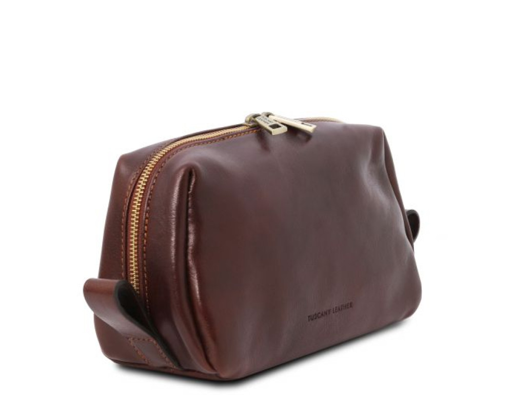 Коричнева шкіряна косметичка OWEN Tuscany Leather TL142025 Brown - Фотографія № 2