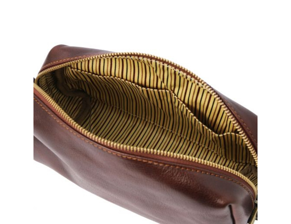 Коричнева шкіряна косметичка OWEN Tuscany Leather TL142025 Brown - Фотографія № 4