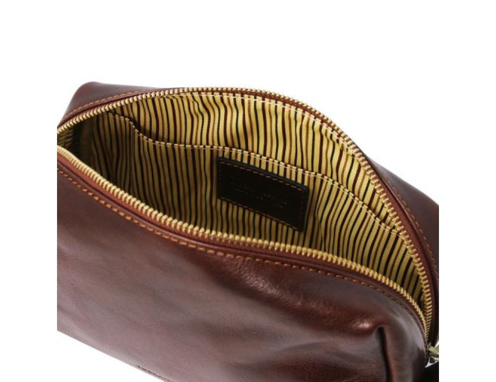 Коричнева шкіряна косметичка OWEN Tuscany Leather TL142025 Brown - Фотографія № 5