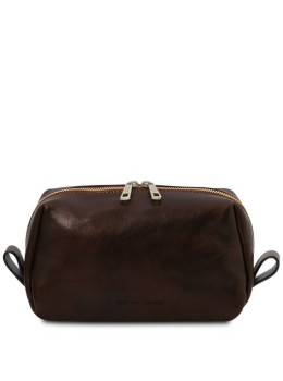 Темно-коричнева шкіряна косметичка OWEN Tuscany Leather TL142025 Dark Brown
