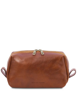 Світло-коричнева шкіряна косметичка OWEN Tuscany Leather TL142025 Med