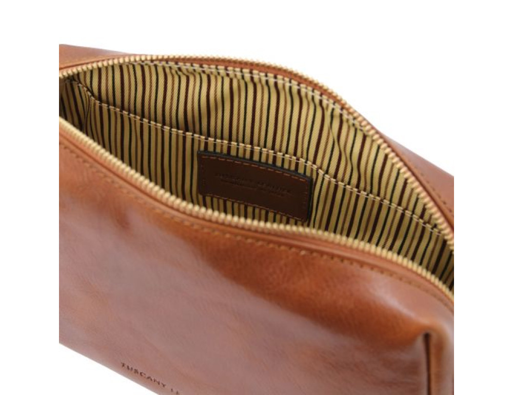 Світло-коричнева шкіряна косметичка OWEN Tuscany Leather TL142025 Med - Фотографія № 4