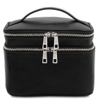 Чорна шкіряна косметичка Tuscany Leather TL142045 Black - Фотографія № 100