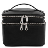 Чорна шкіряна косметичка Tuscany Leather TL142045 Black